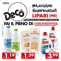 Anteprima dell'opuscolo Volantino Maxistore, Supermercati - Lipari dal negozio Decò valido da 05/01/2026