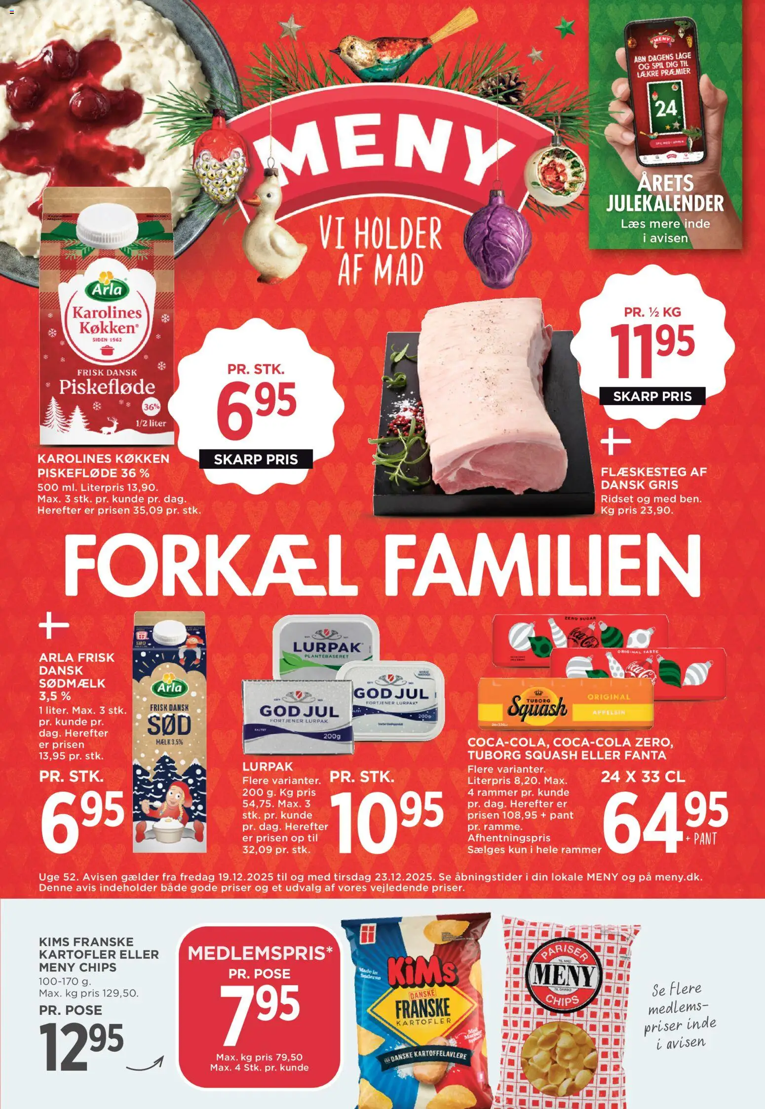 Eksempel på tilbudsavis Tilbudsavis fra butik Meny gyldig fra 19/12/2025