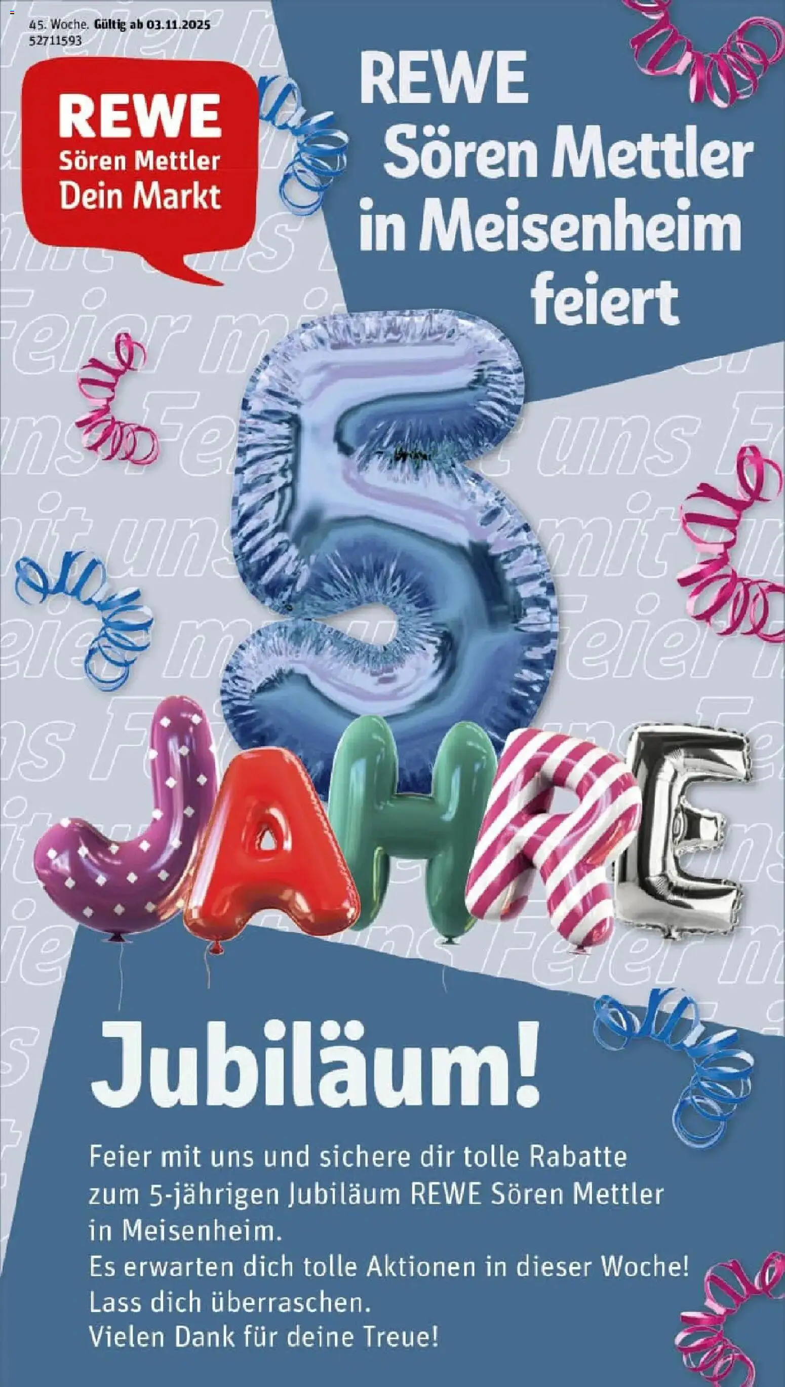 Vorschau von dem Prospekt des Geschäftes Rewe, gültig ab dem 02.11.2025