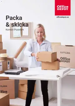 Förhandsgranska reklamblad Packa & skicka Kontor/Postrum från butik Office Depot gäller från 11/11/2024