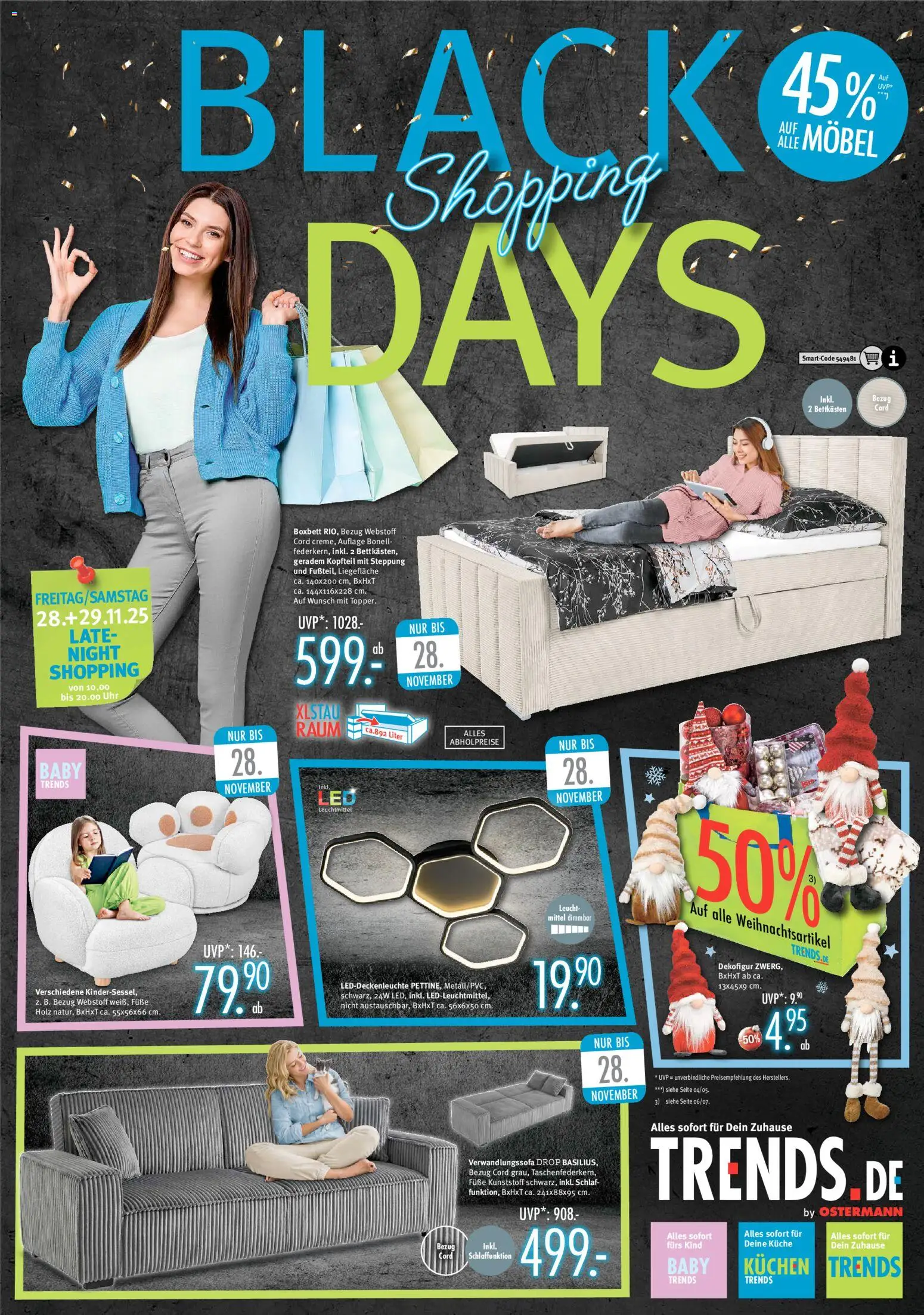 Vorschau von dem Prospekt des Geschäftes Trends, gültig ab dem 22.11.2025 - Uhr, Kuchen, Küche