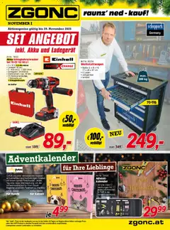 Vorschau der Angebote: Zgonc Flugblatt November I 2025 gültig ab 30.10.2025