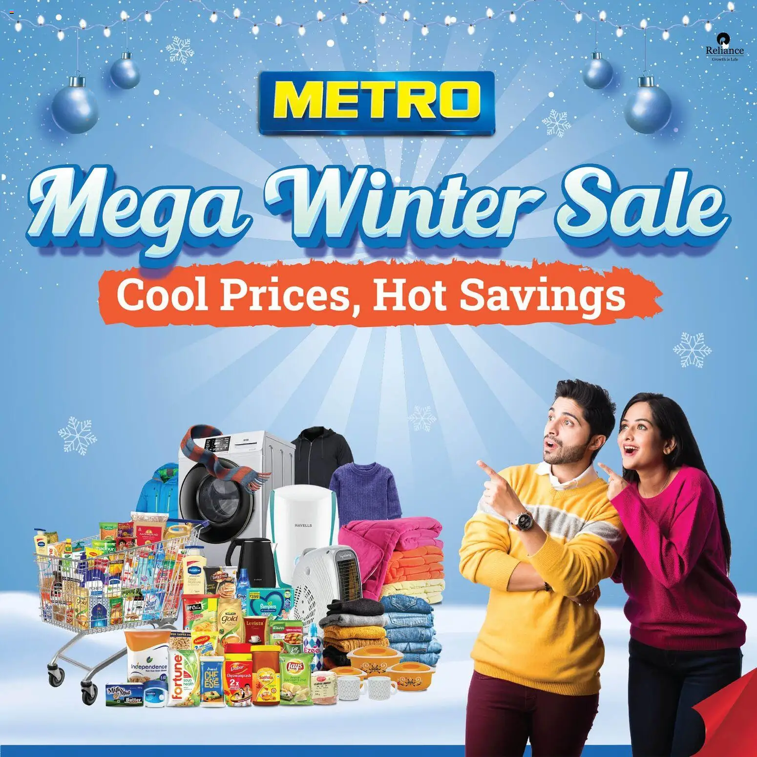 Preview of leaflet Winter Mega Sale from store Metro is valid from 08/12/2025