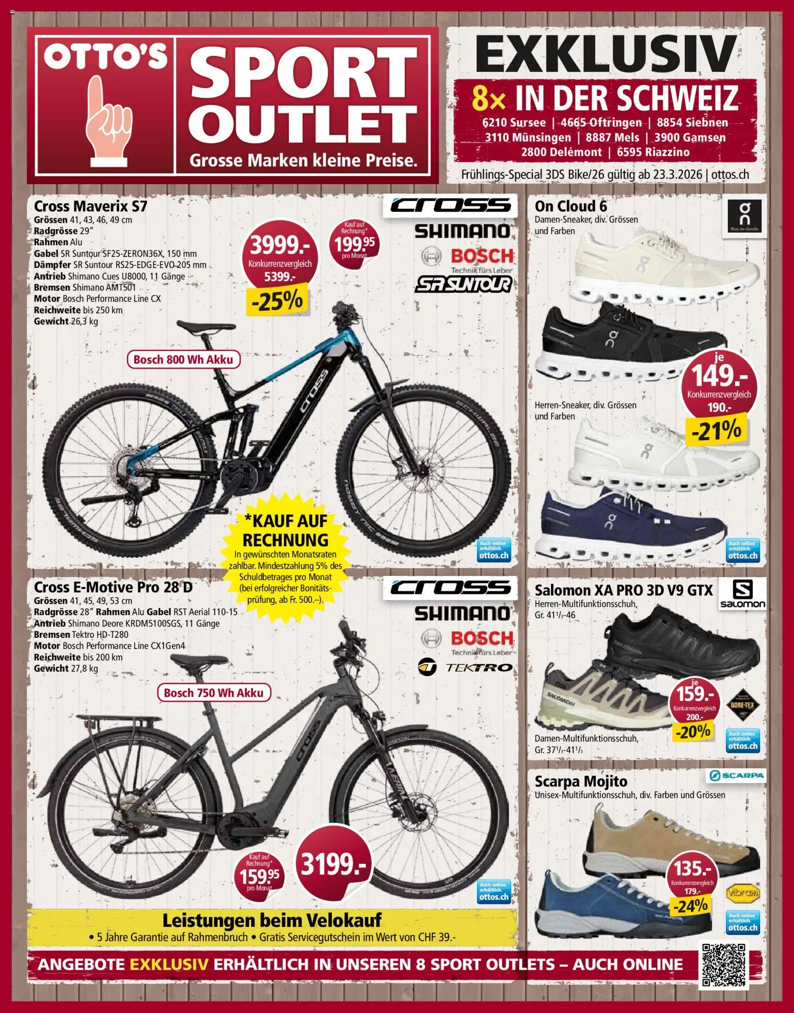 Vorschau des Merkblatts Otto's aktionen Bike Spezial vom Shop Otto's gültig von 23.03.2026 bis 23.04.2026