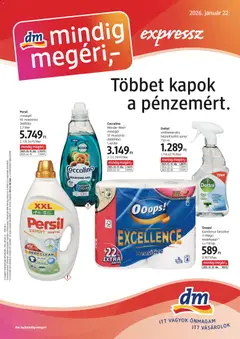 DM Drogerie Markt - Akciós újság DM Drogerie Markt megtekintése, amely érvényes 2026.01.22.-től