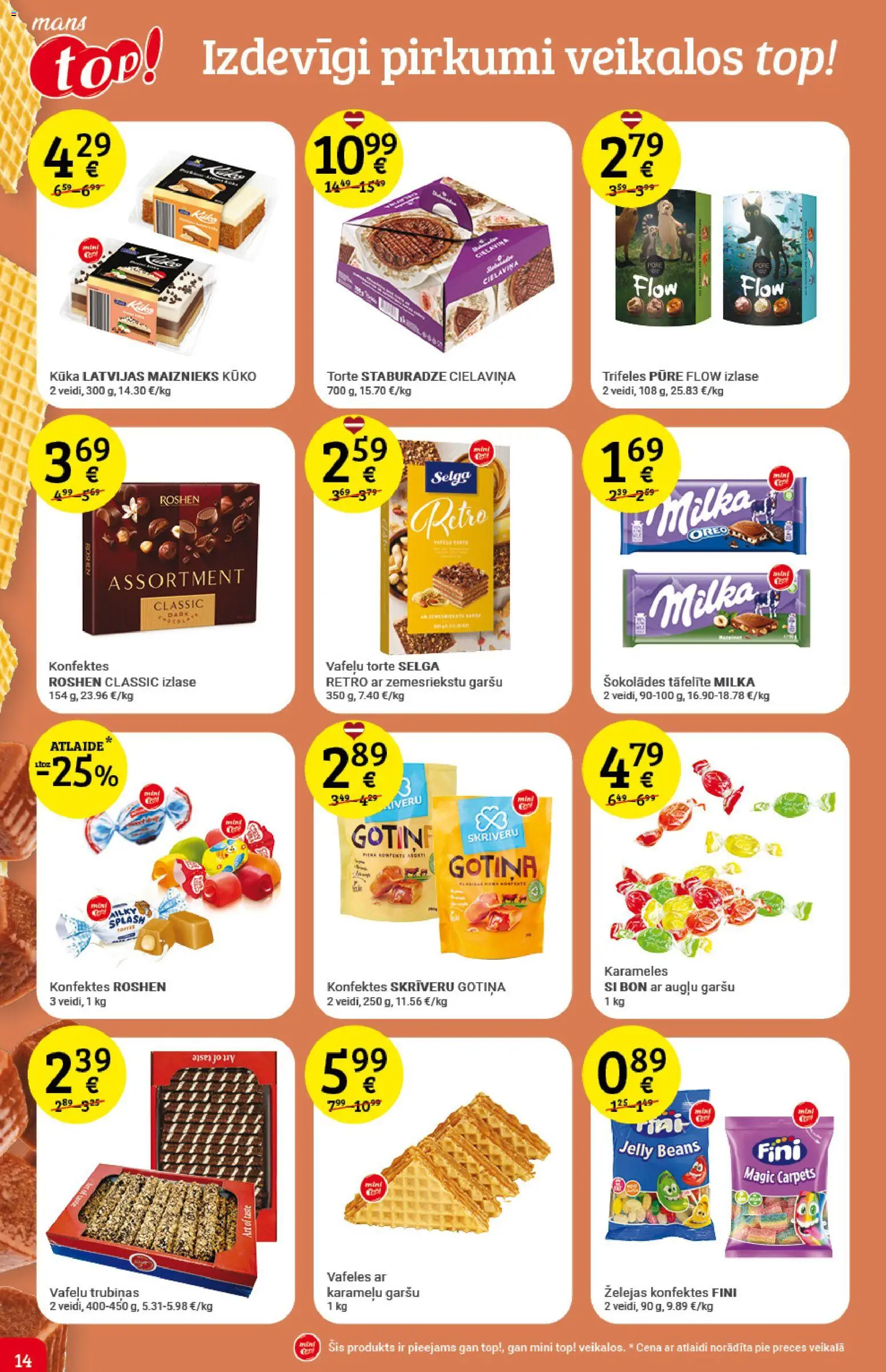 Skatīt Top! akciju bukletu, derīgs no 2026.01.07