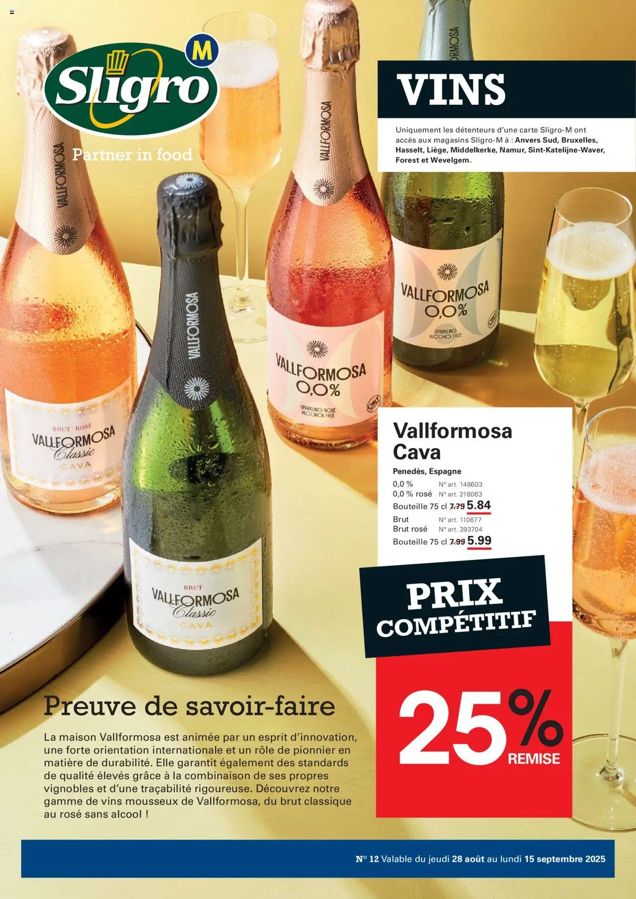 Sligro shop Sligro-M - Vins geldig vanaf 28/08/2025 - Paginanummer 1 - La, Alcohol