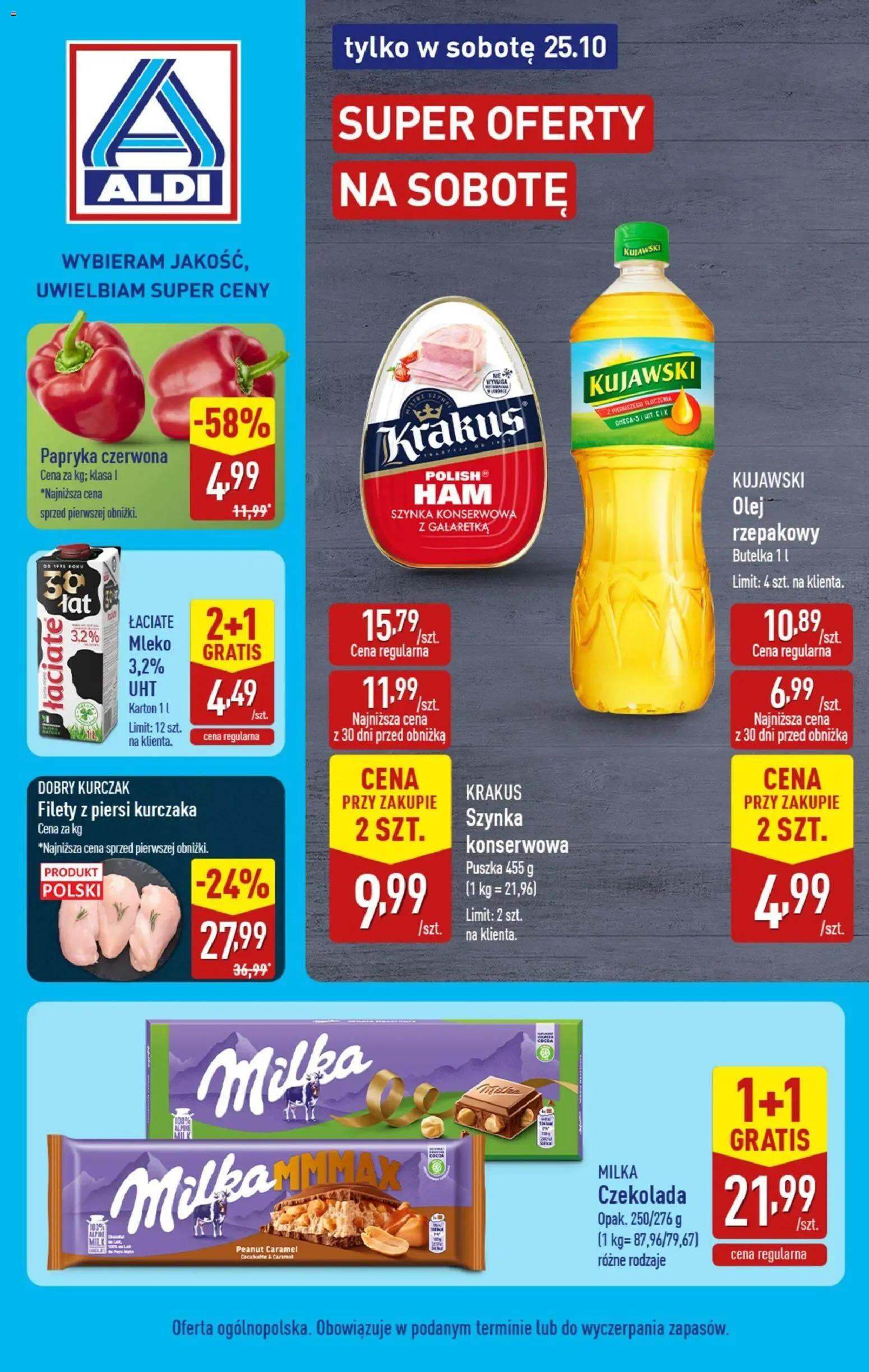 Aldi Tylko w sobotę od 25.10.2025 - Nowa Gazetka - Numer strony 1