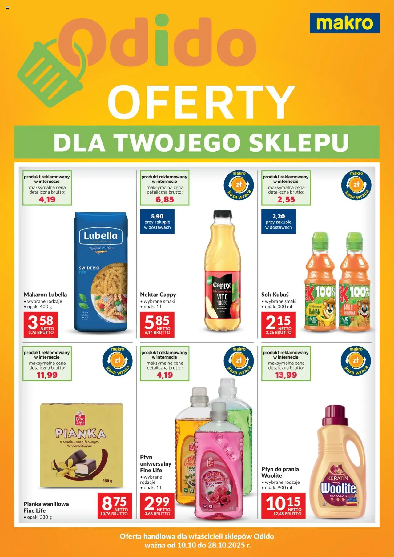 Makro Odido Oferty dla Twojego sklepu od 10.10.2025 - Nowa Gazetka - Numer strony 1