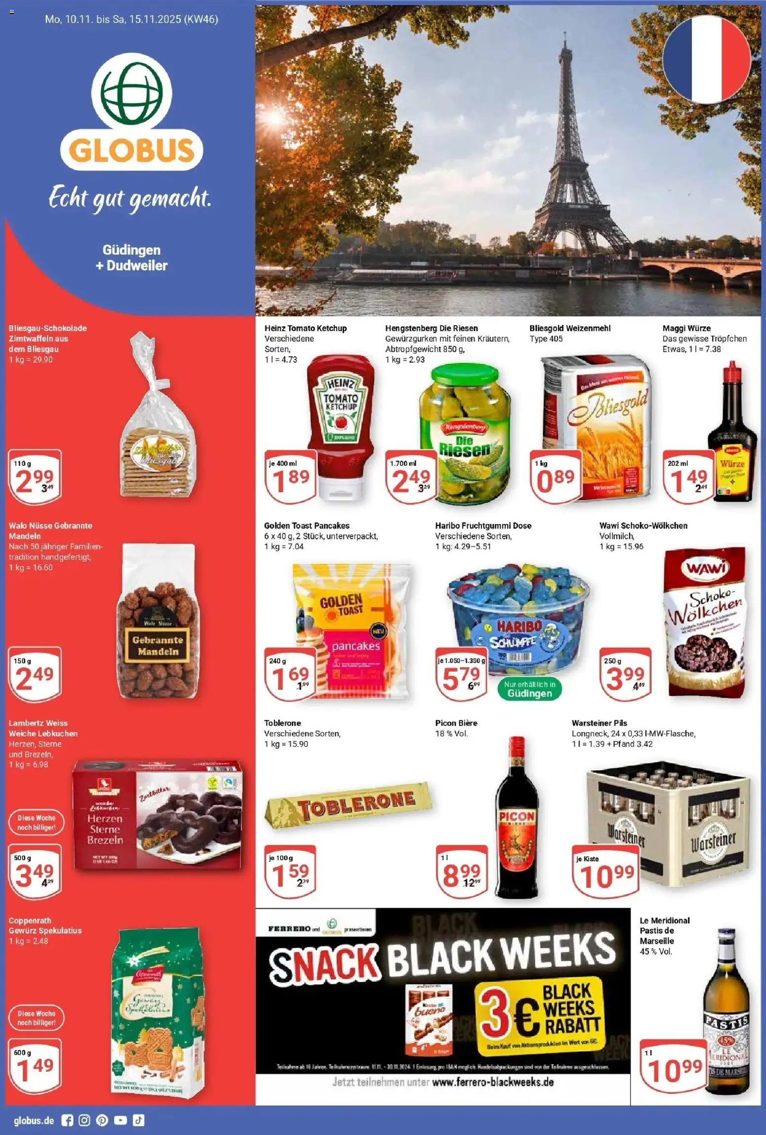 Vorschau von dem Prospekt des Geschäftes Globus, gültig ab dem 10.11.2025
