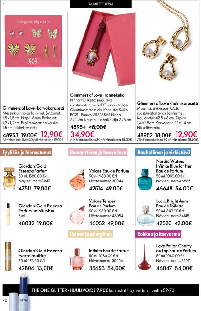 Uusi Oriflame kuvasto alkaen 22/04