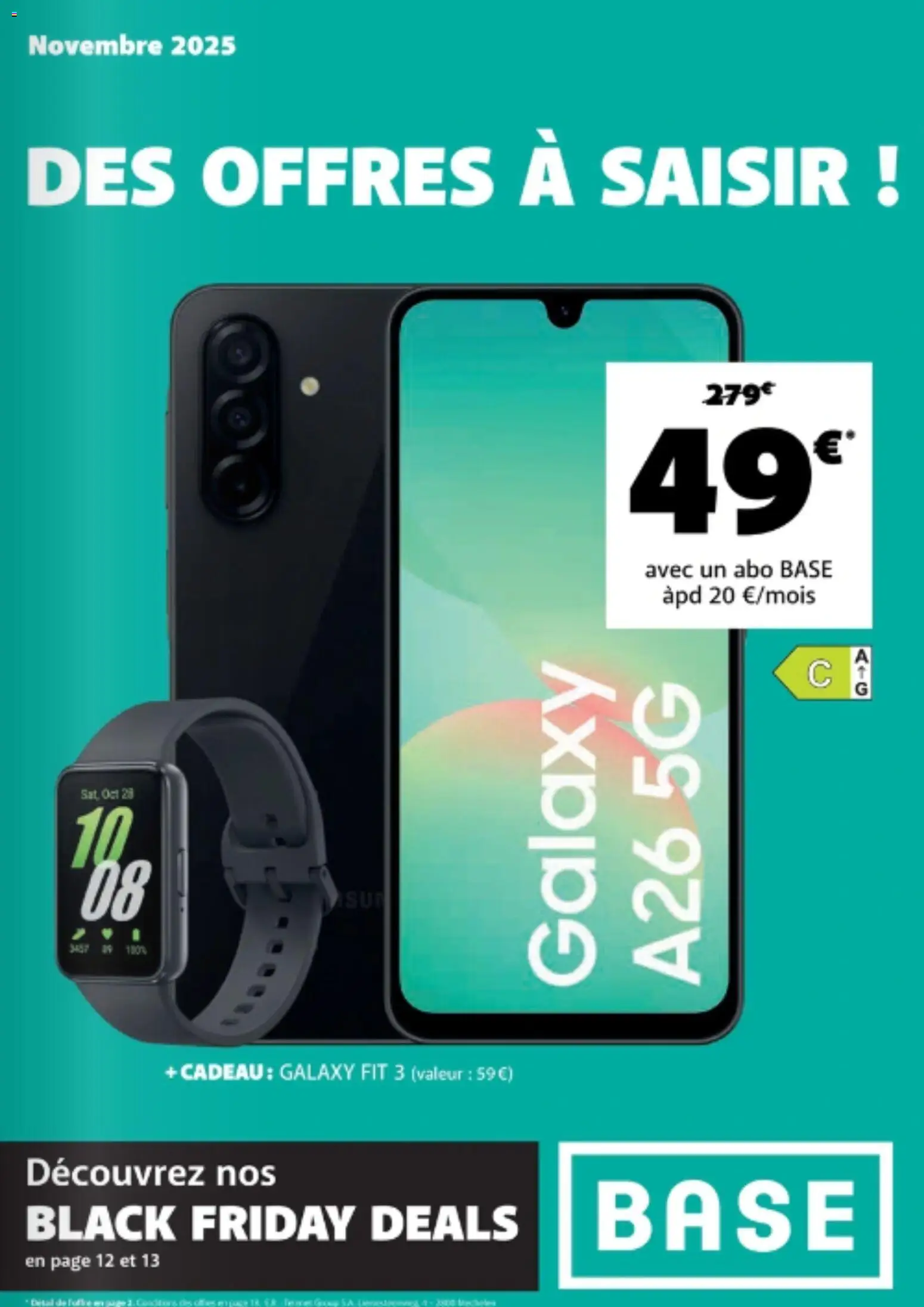 Voorbeeld van Black Friday van winkel Base geldig vanaf 24/11/2025