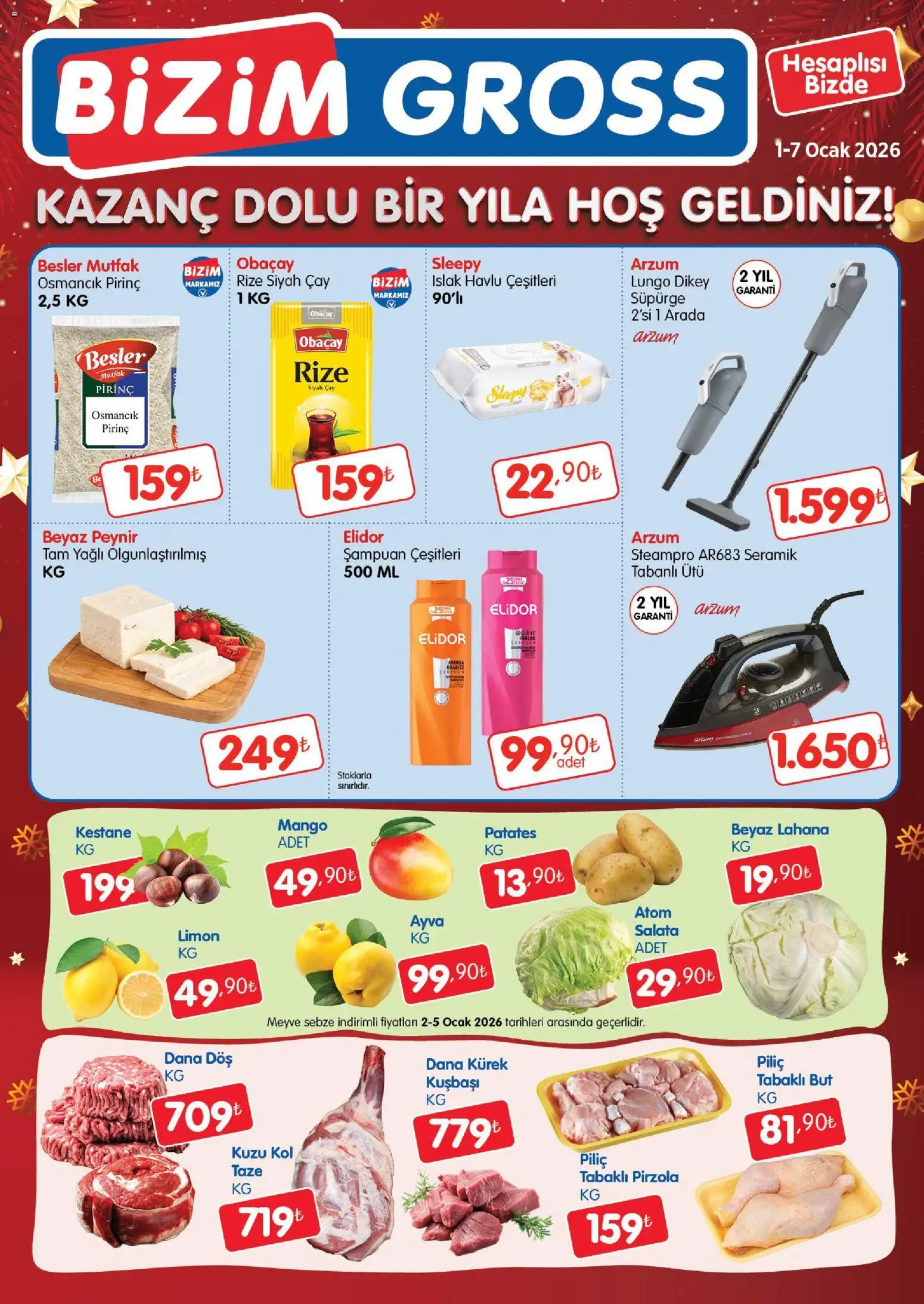 Bizim Toptan Bizim Gross Fırsat Bülteni 01.01.2026 - Broşürünün önizlemesi