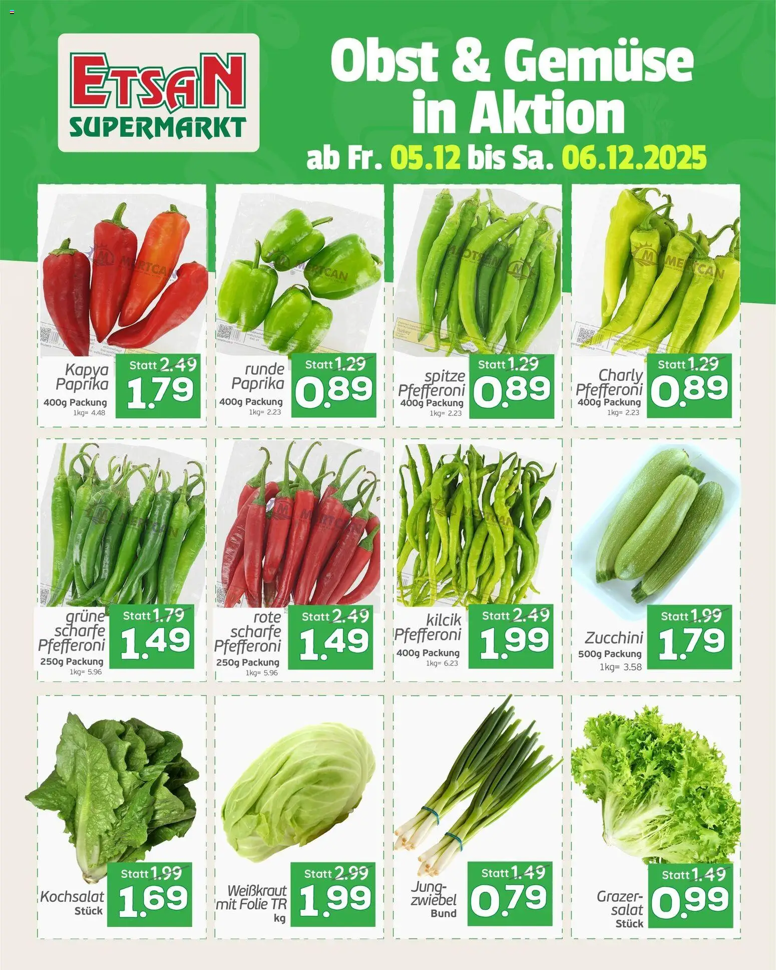 Vorschau der Angebote: ETSAN Obst und Gemüse gültig ab 05.12.2025