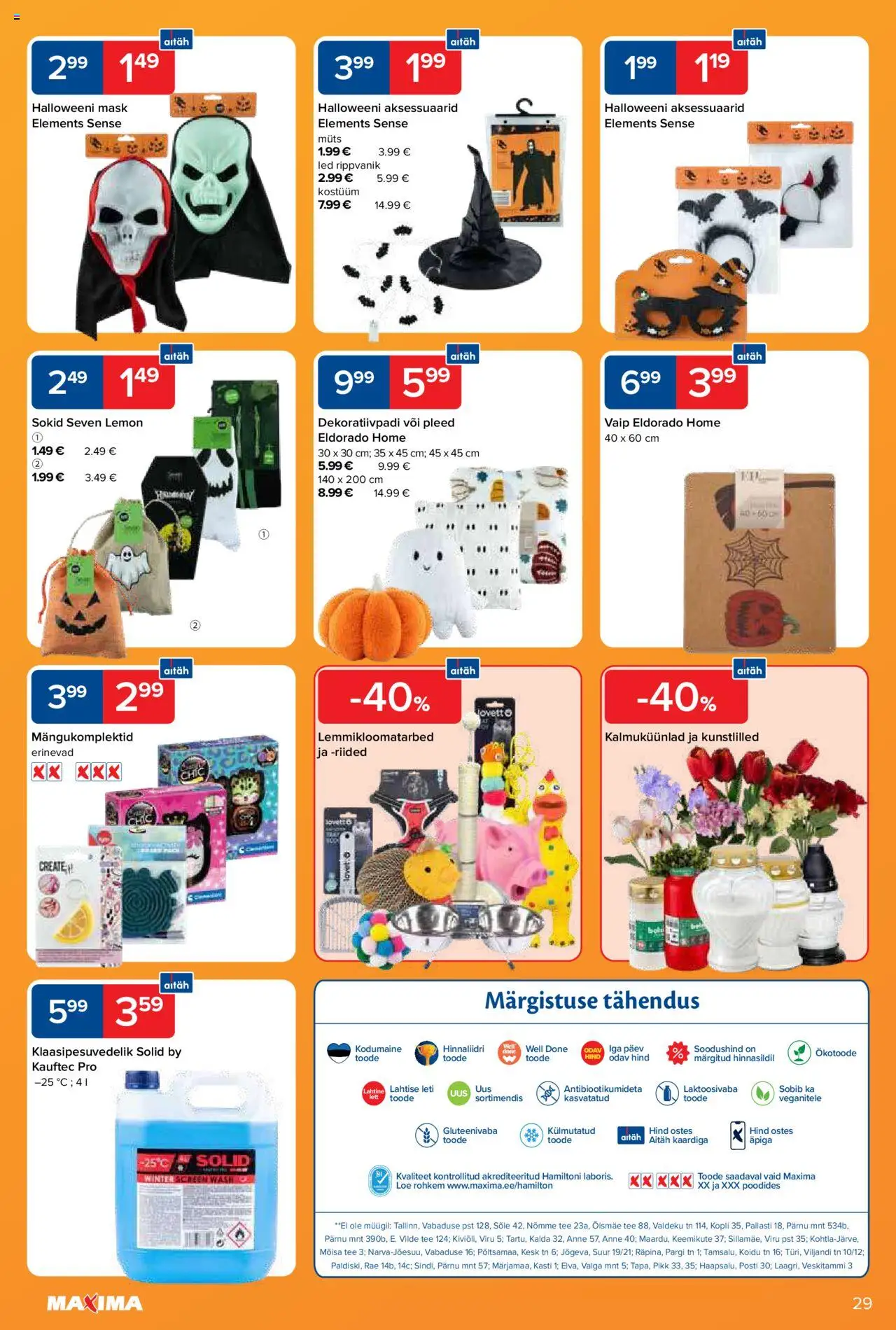 Maxima kliendilehe eelvaade alates 2025.10.21