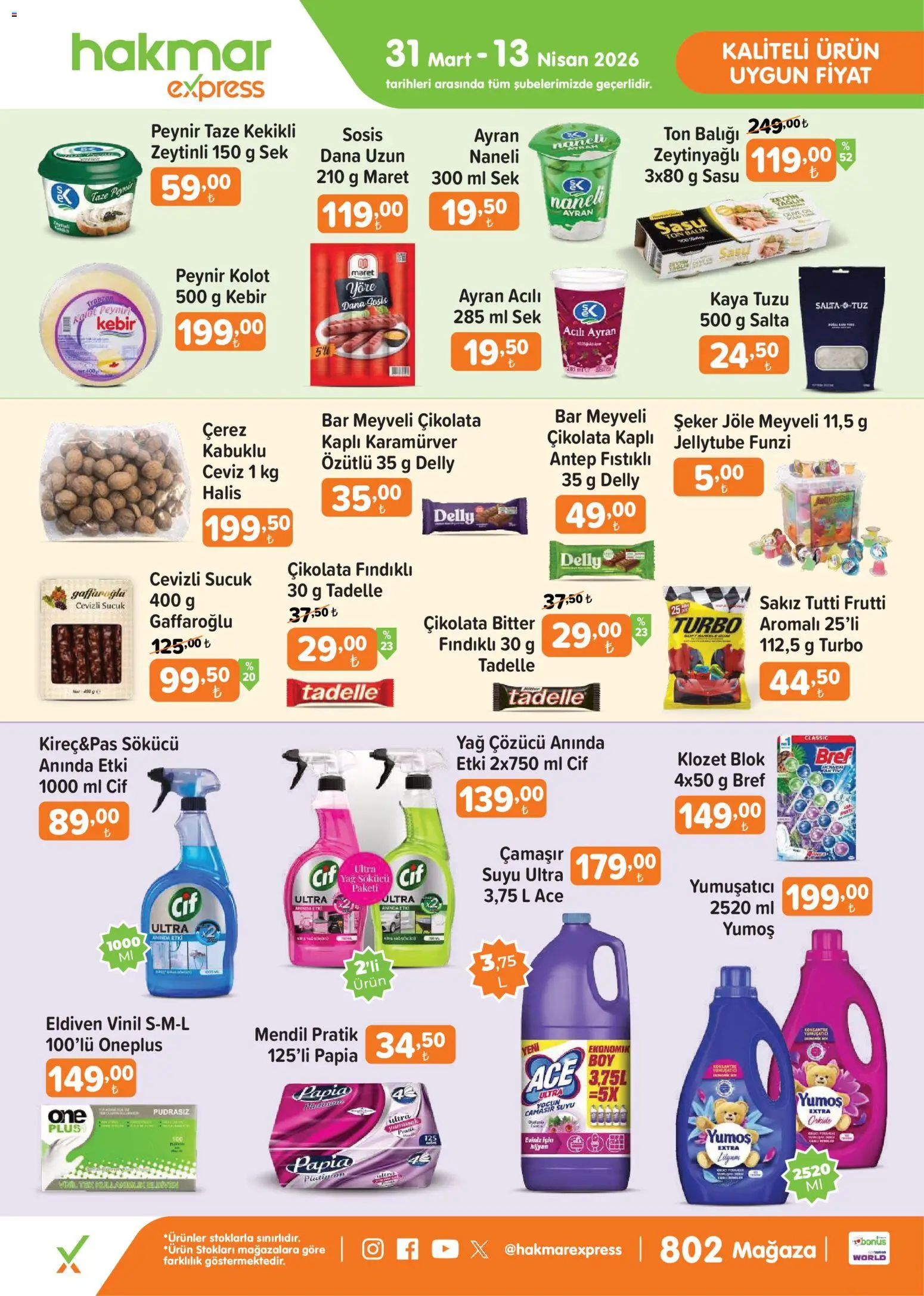 Hakmar Express Hakmar Express - Salı Aktüel Ürünler 31.03.2026 - Broşürünün önizlemesi