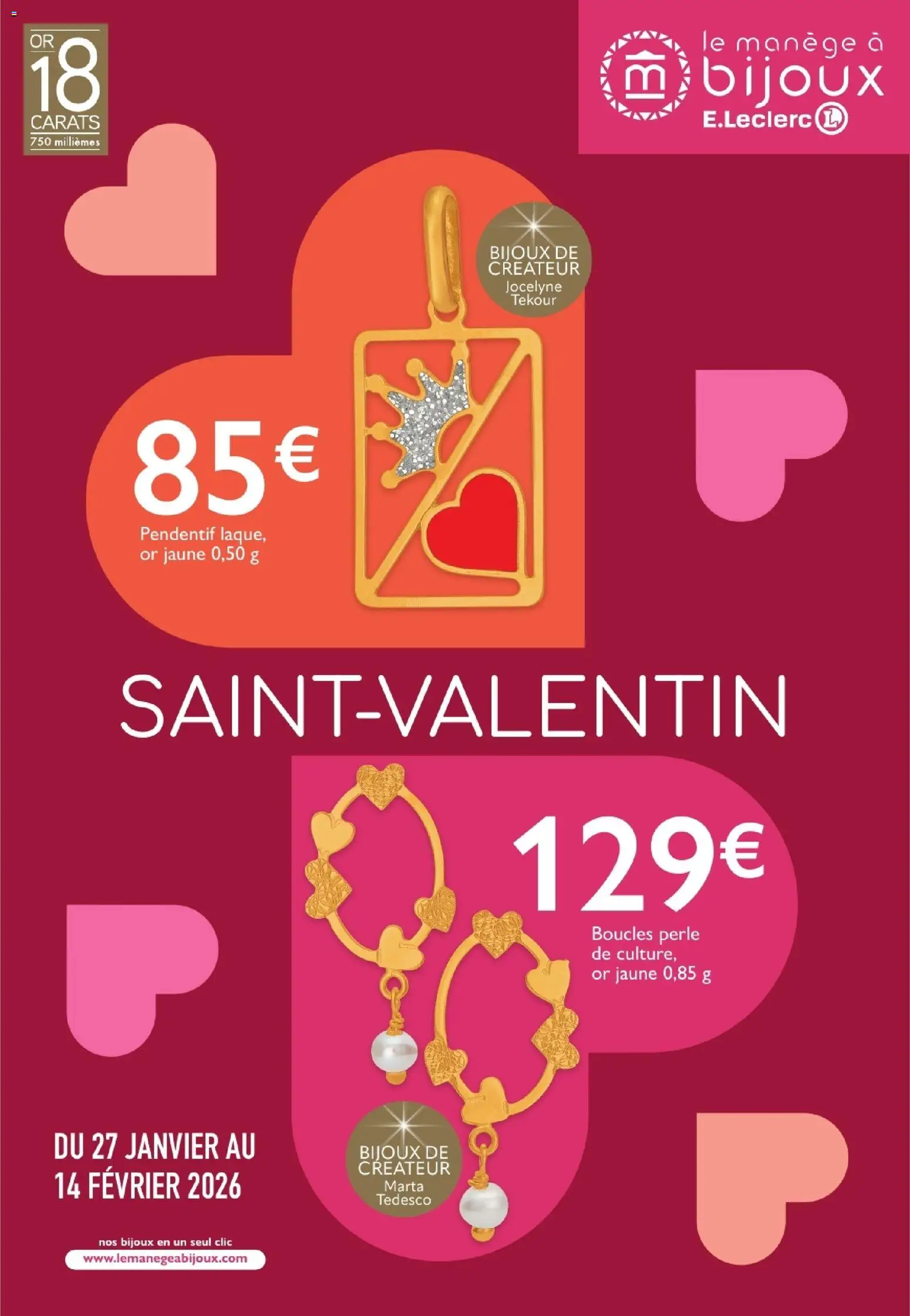 Prévisualisation de Saint-Valentin du magasin E.Leclerc formulaire valide 27/01/2026
