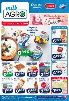 Náhľad Milk Agro letáku platného od 04.03.2026