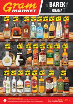 Pogląd gazetki "Gram Market gazetka - Barek" ze sklepu Gram Market ważnej od 01.04.2026