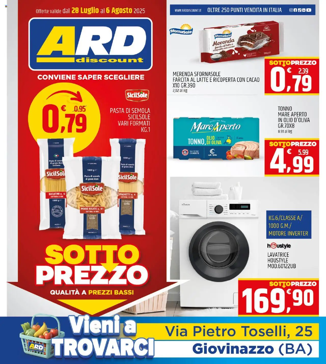 Volantino ARD Discount valido da 28/07/2025 numero di pagina 1