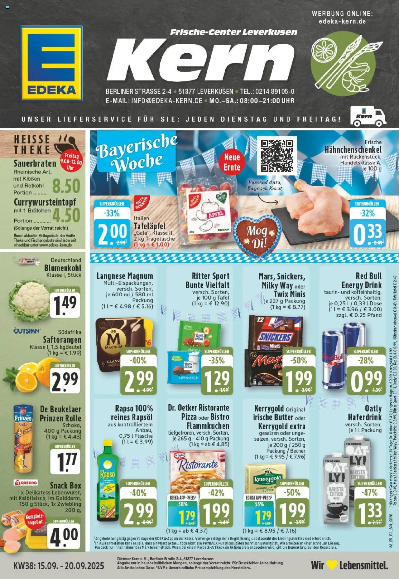 EDEKA Prospekt ab 14.09.2025 - Prospekt Leverkusen Online