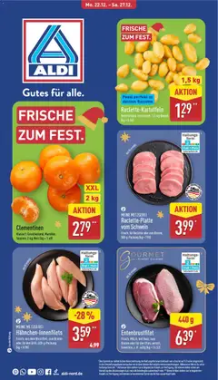 Vorschau von dem Prospekt des Geschäftes Aldi, gültig ab dem 22.12.2025