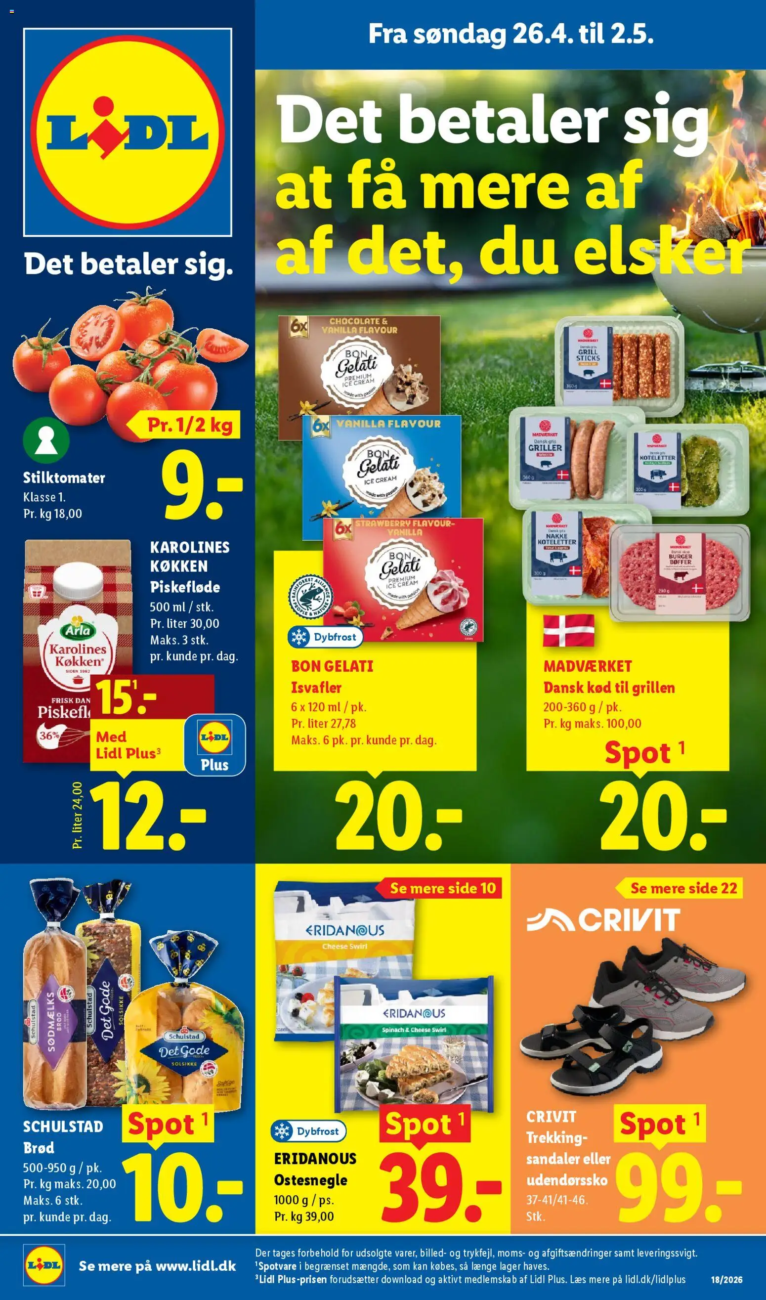Eksempel på tilbudsavis Lidl - Tilbudsavis fra butik Lidl gyldig fra 26/04/2026