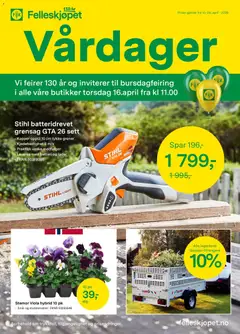 Forhåndsvis Felleskjøpet kundeavis fra butikk Felleskjøpet gyldig fra 13/04/2026