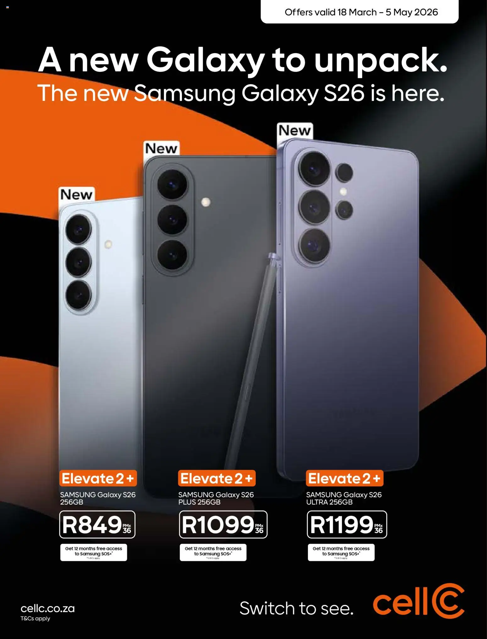 Preview of Cell C flyer valid from 18/03/2026