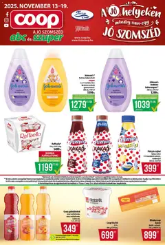 COOP Szolnok - Akciós újság COOP Szolnok megtekintése, amely érvényes 2025.11.13.-től