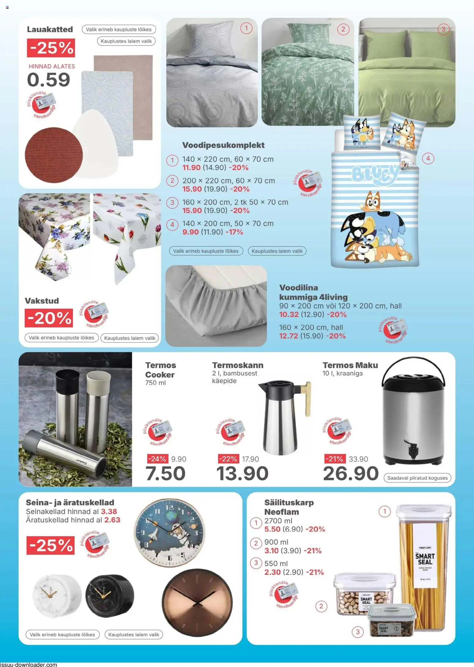 Magaziin kliendilehe eelvaade alates 2026.01.08