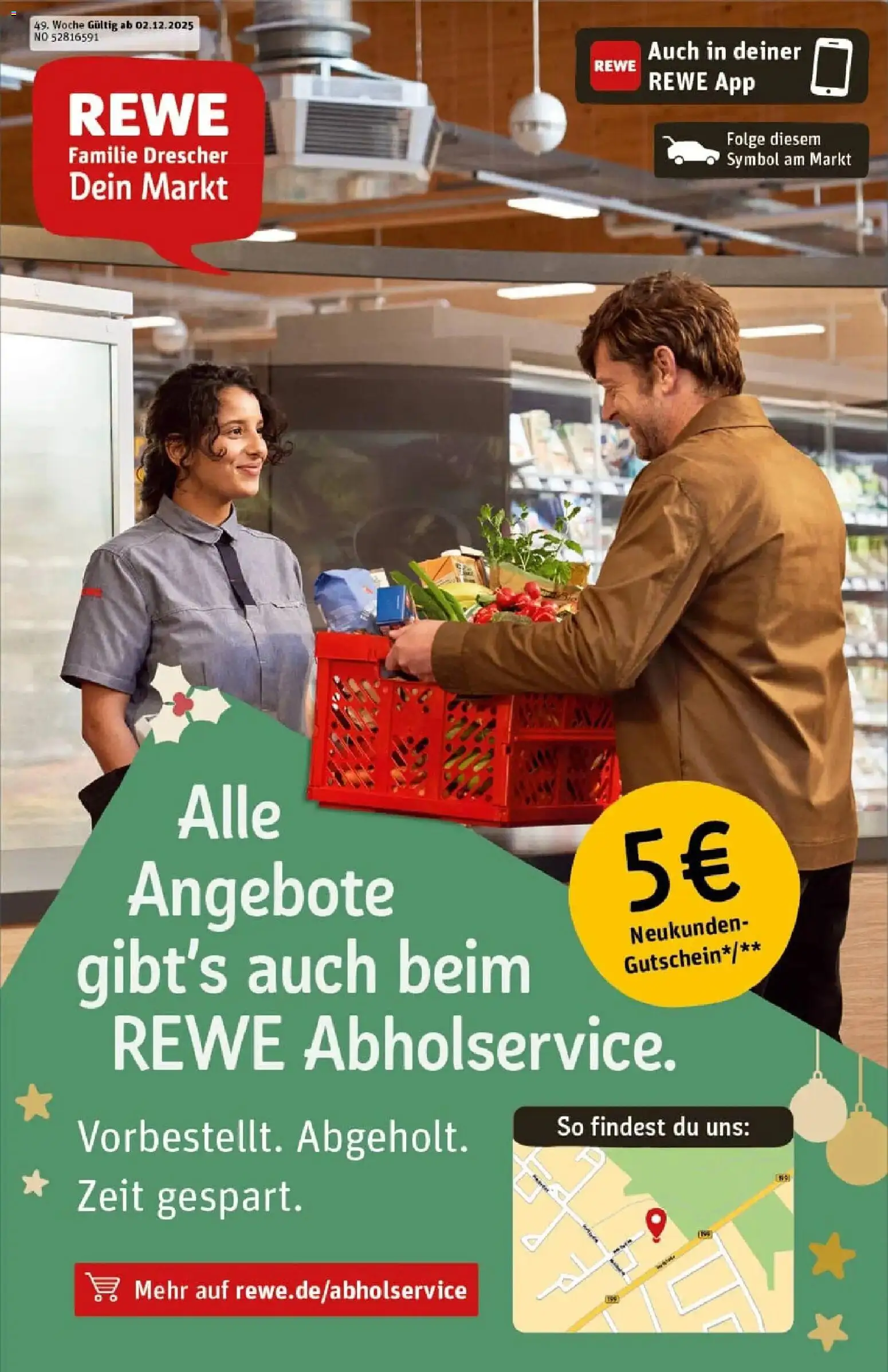 Vorschau von dem Prospekt des Geschäftes Rewe, gültig ab dem 01.12.2025