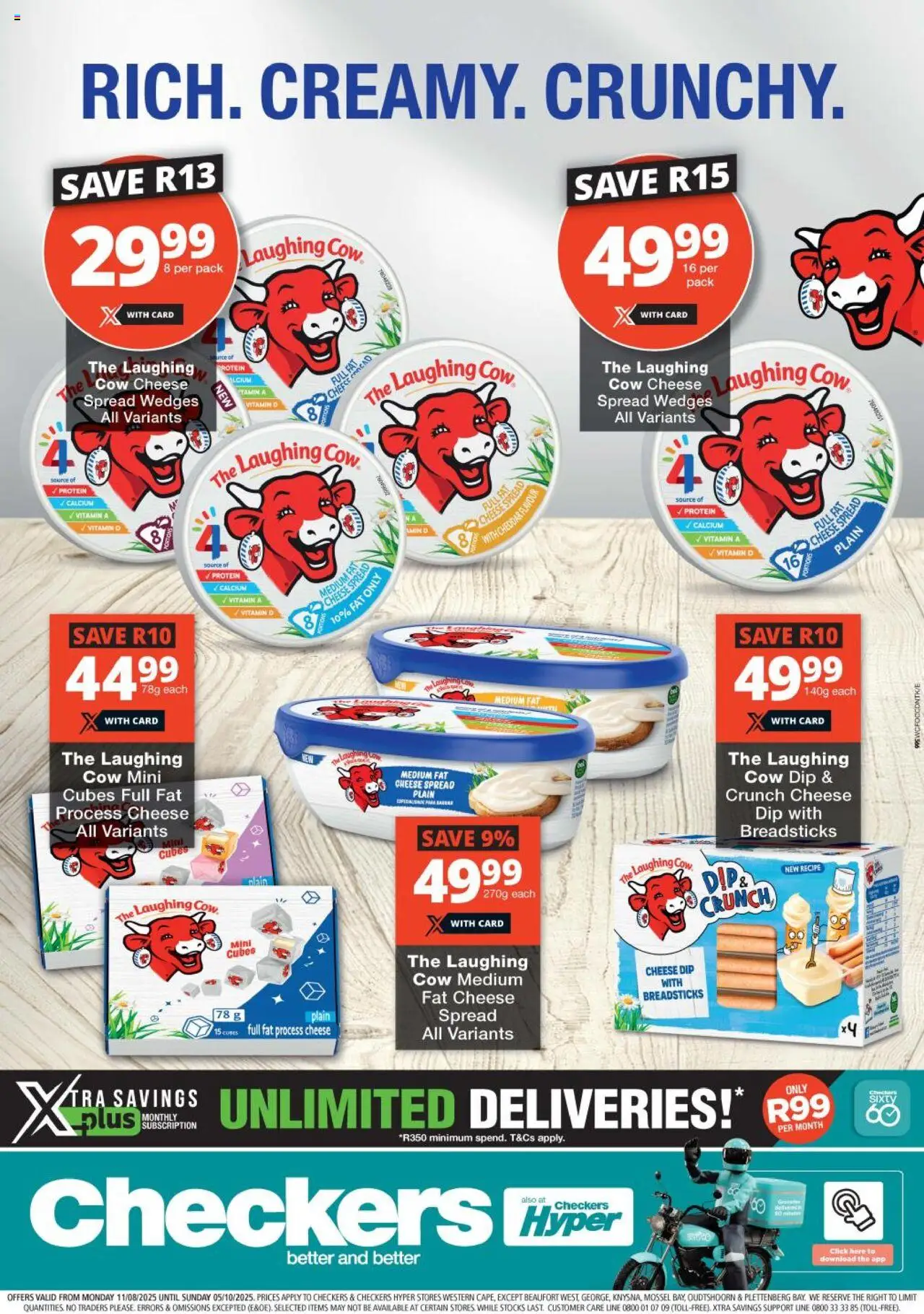 Checkers Western Cape - Laughing Cow Promotion 11/08 - 05/10/2025 >> Catalogue