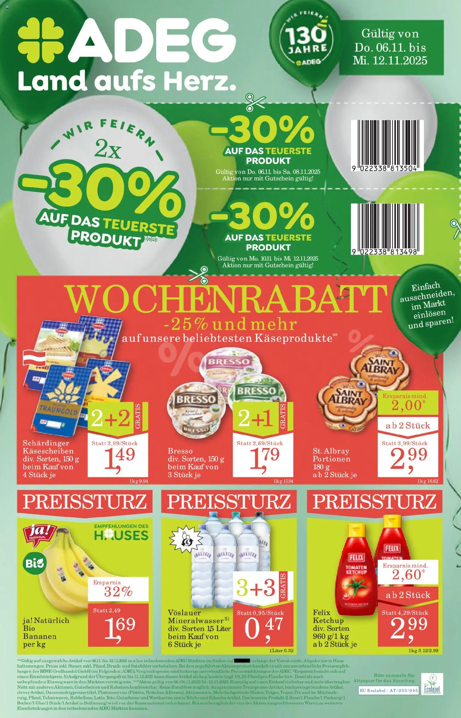 Vorschau der Angebote: ADEG Vorarlberg gültig ab 06.11.2025
