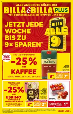 Billa AT - BILLA - BILLA Wien megtekintése, amely érvényes 2025.08.21.-től