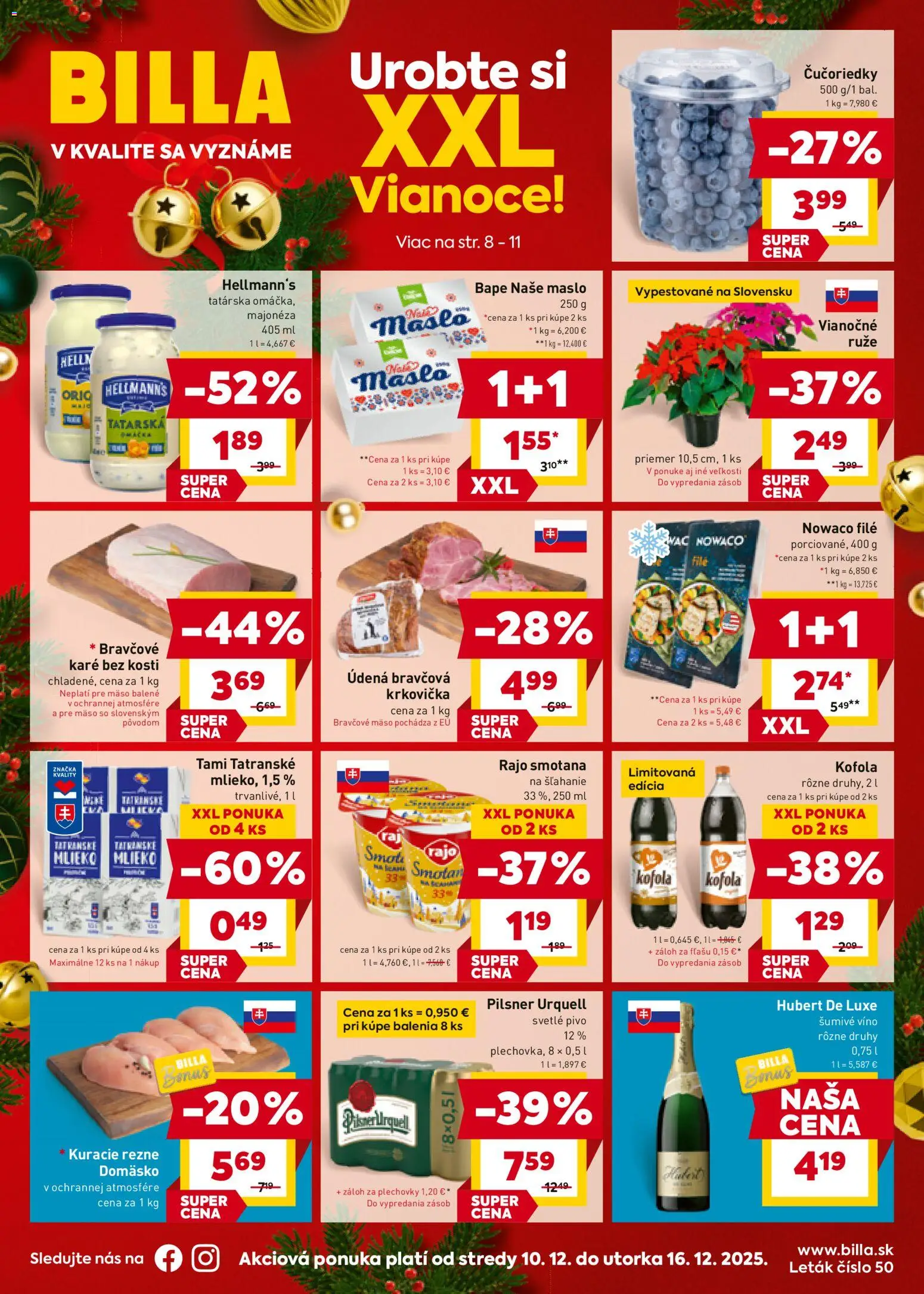 Náhľad Billa letáku platného od 10.12.2025