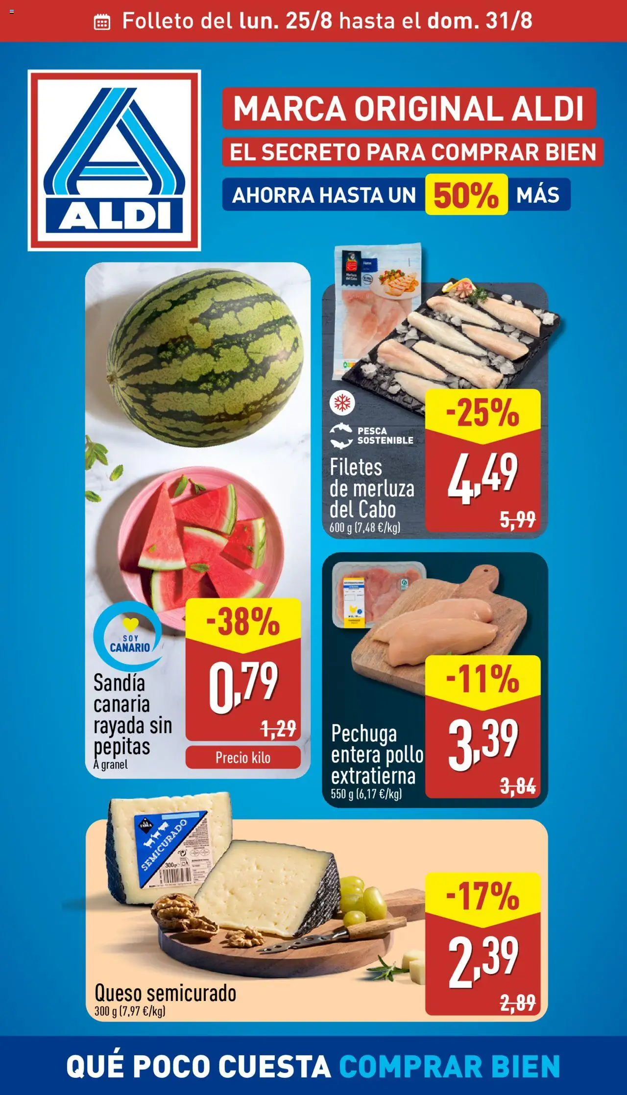 Aldi folleto 25/08 - 31/08/2025 >> Catálogo Canarias