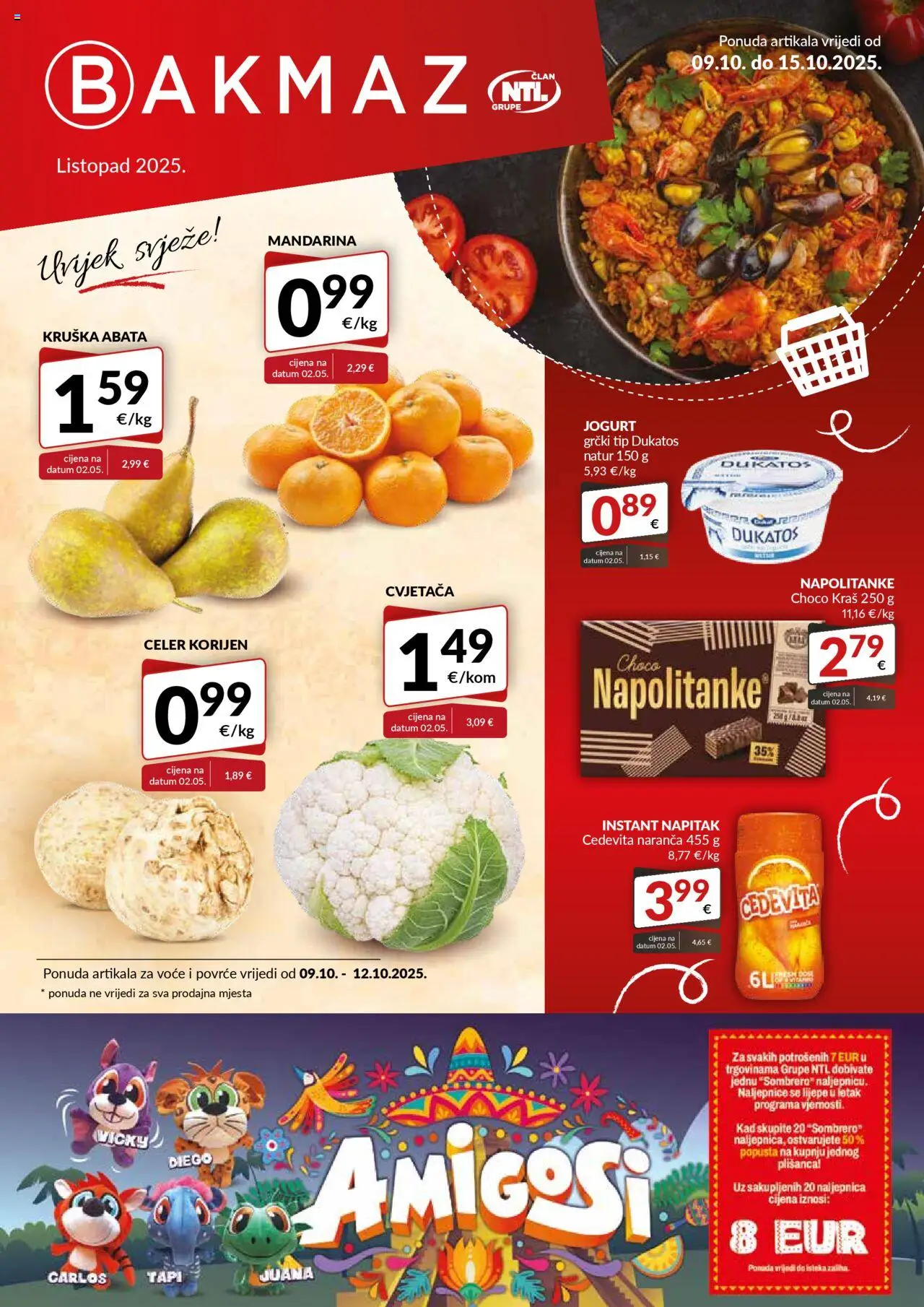 Bakmaz aktualni Katalog vrijedi od 09.10.2025 - tjedna akcija broj stranice 1