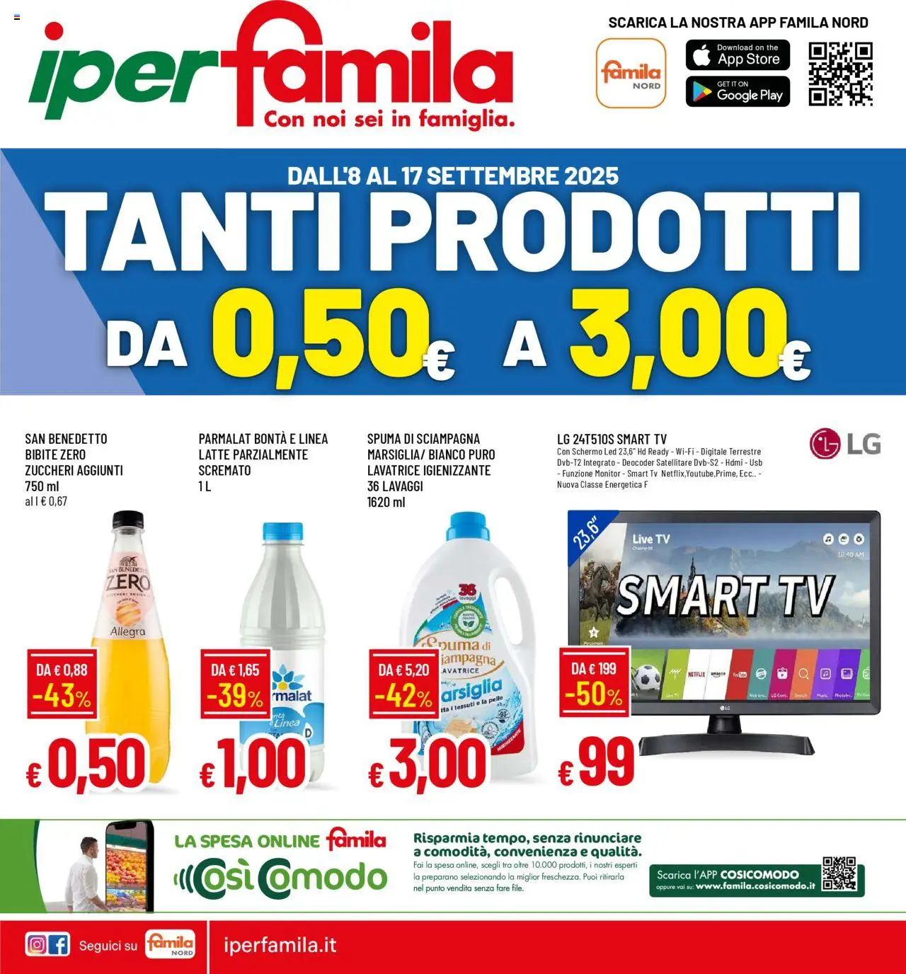 Volantino Famila valido da 08/09/2025 numero di pagina 1