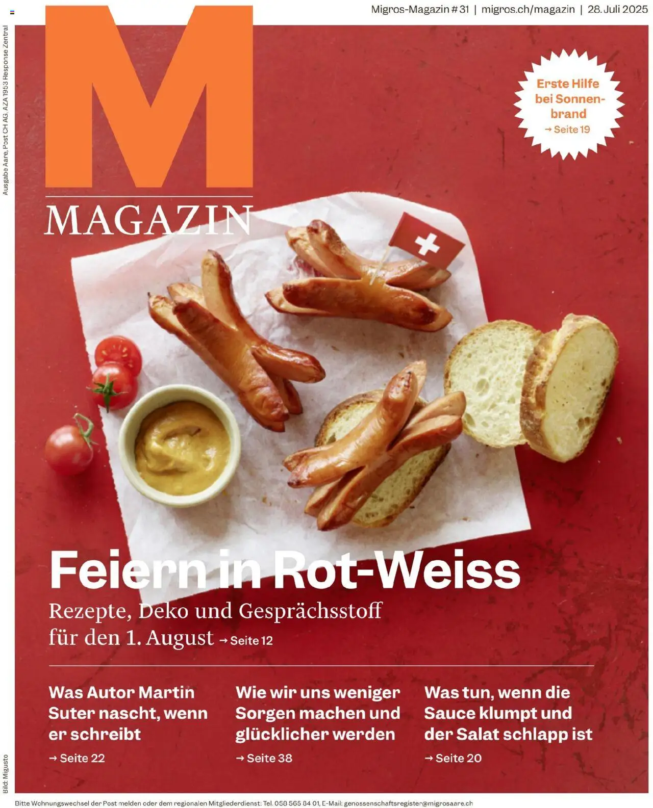 Migros Magazin ab 28.07.2025 - Seitennummer 1