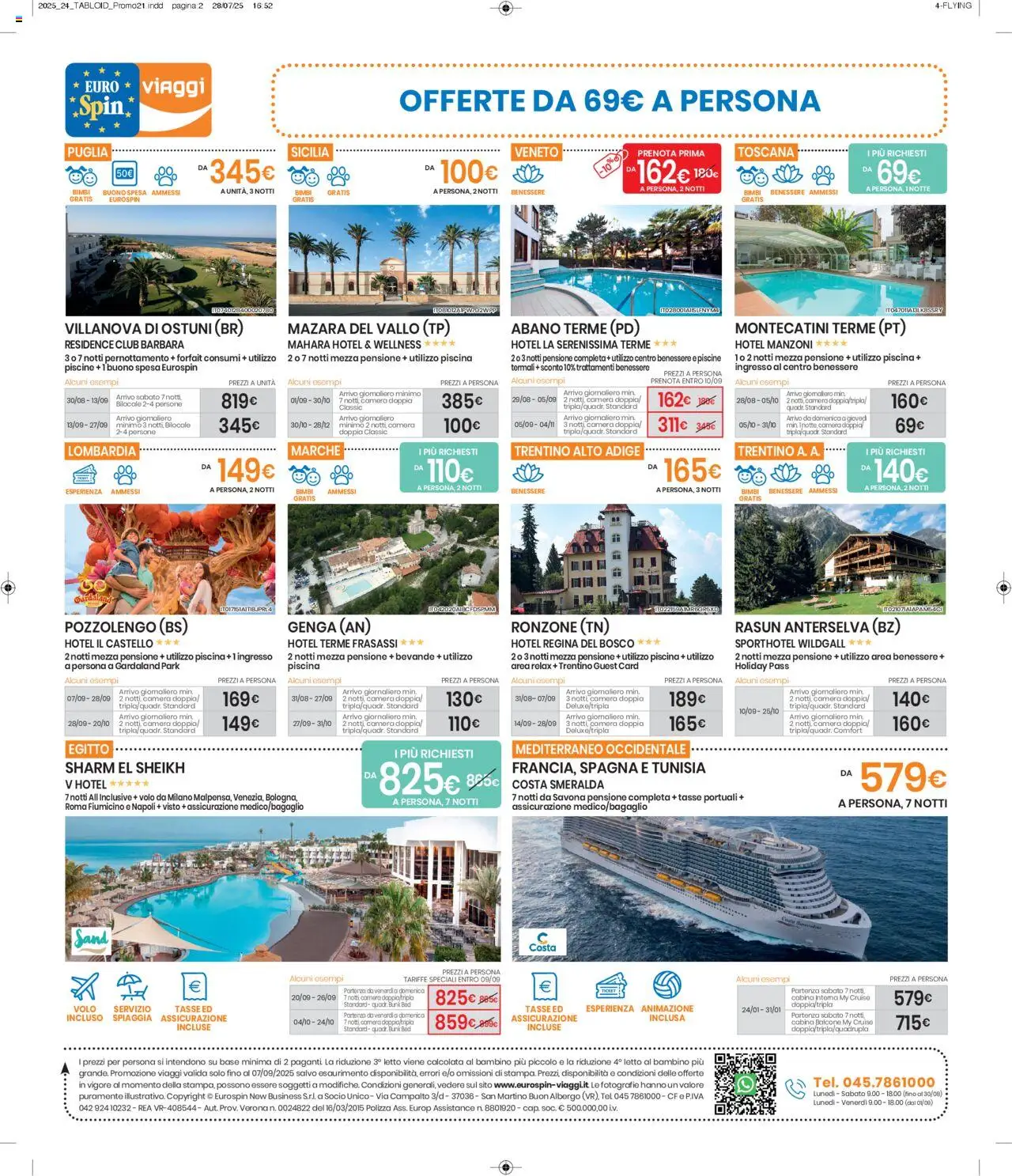 Volantino Eurospin valido da 25/08/2025 numero di pagina 1