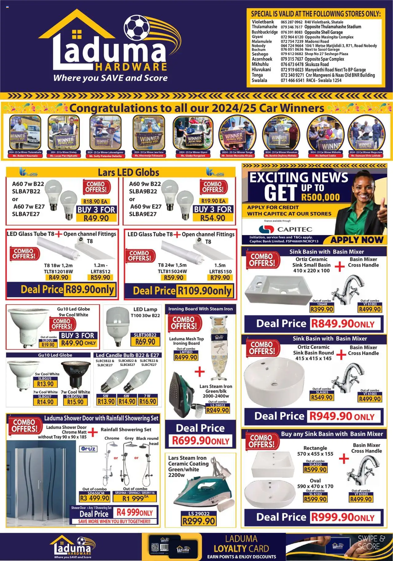Laduma Hardware Exciting Special Group B from 01/09 - 19/10/2025 > Promotions