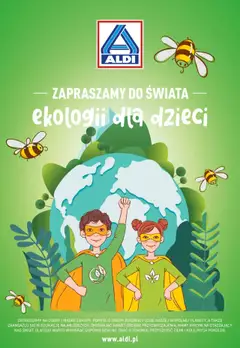 Pogląd gazetki "Ekologia dla dzieci" ze sklepu Aldi ważnej od 16.07.2023