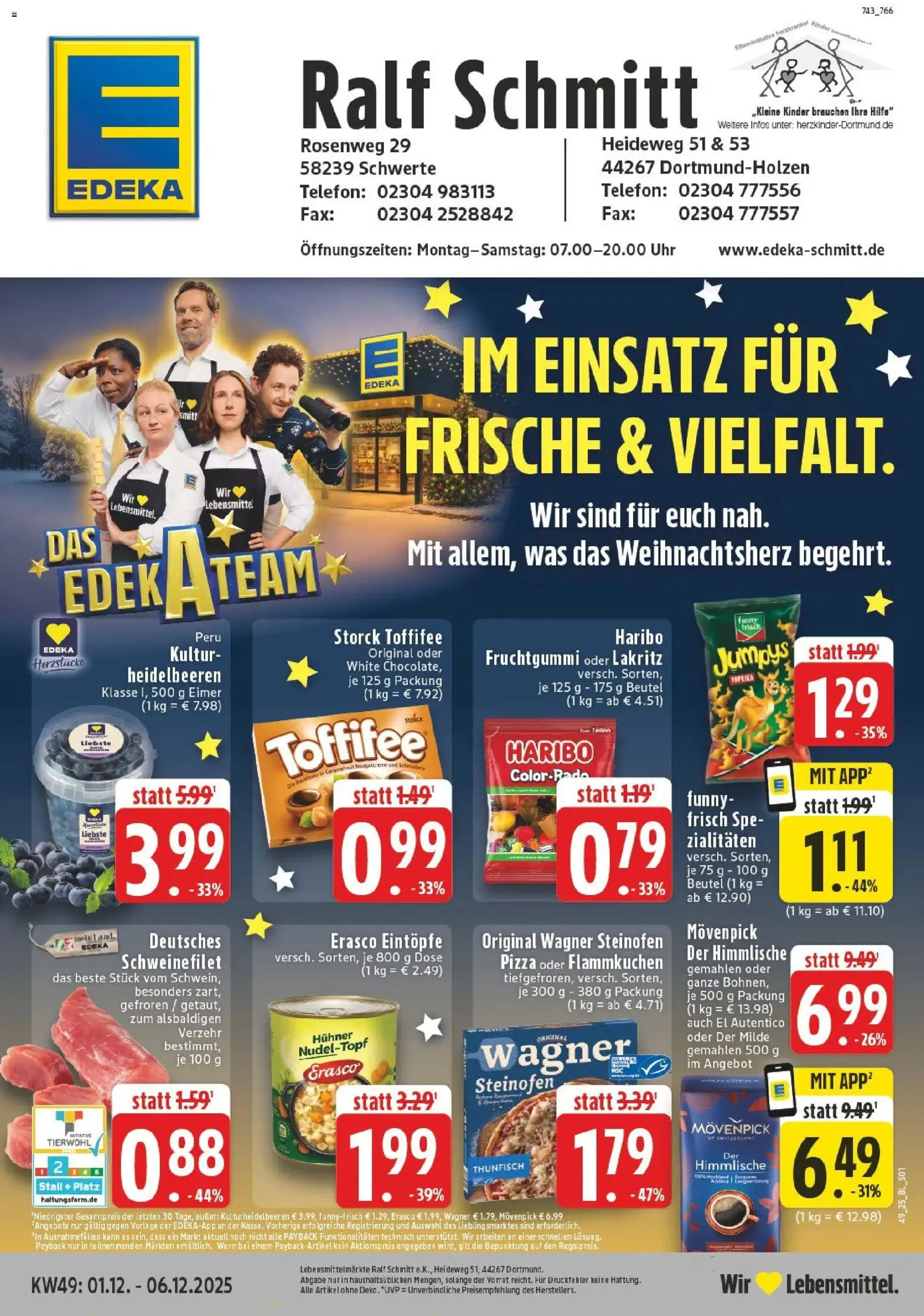 Vorschau von dem Prospekt des Geschäftes Edeka, gültig ab dem 01.12.2025