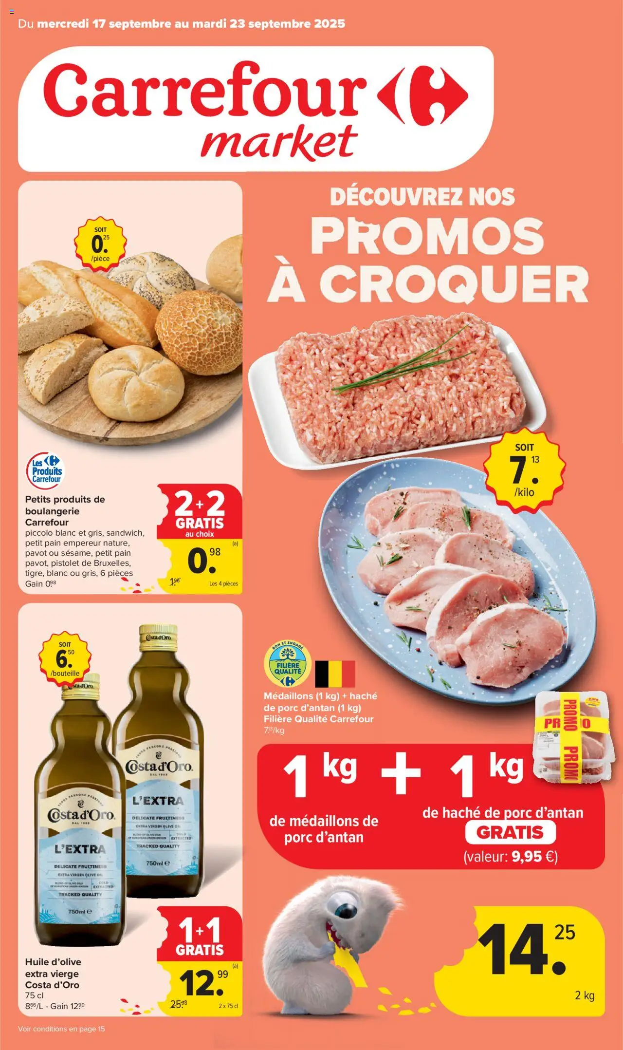 Carrefour shop Market Promotions geldig vanaf 17/09/2025 - Paginanummer 1