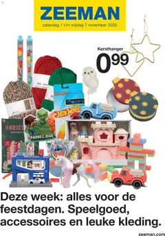 Voorbeeld van Folder van winkel Zeeman geldig vanaf 01/11/2025