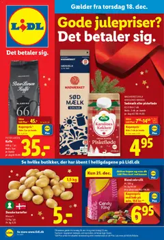 Eksempel på tilbudsavis Julepriser fra butik Lidl gyldig fra 18/12/2025