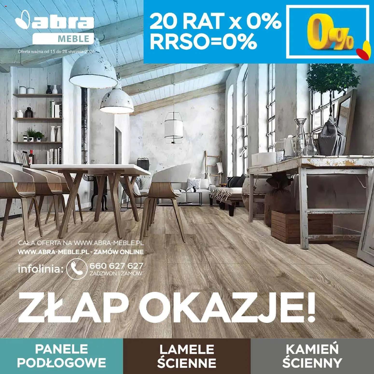 Pogląd gazetki "Gazetka" ze sklepu Abra meble ważnej od 15.01.2026