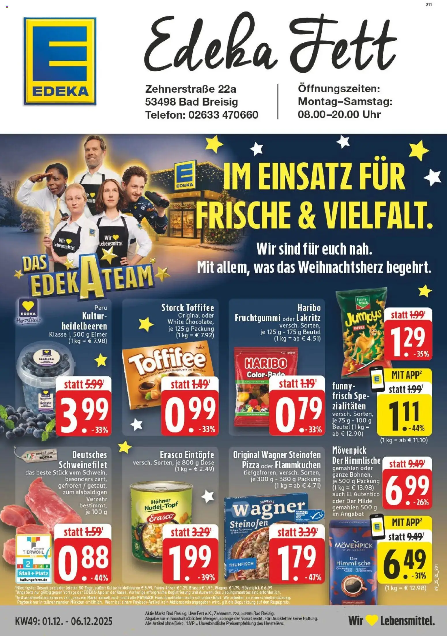 Vorschau von dem Prospekt des Geschäftes Edeka, gültig ab dem 01.12.2025
