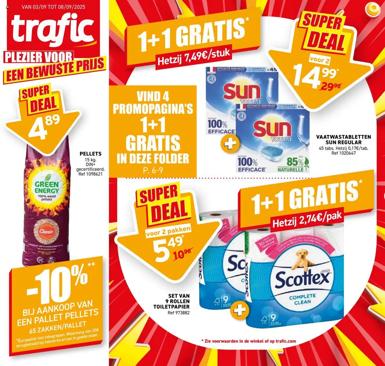 Trafic shop Folder geldig vanaf 03/09/2025 - Paginanummer 1